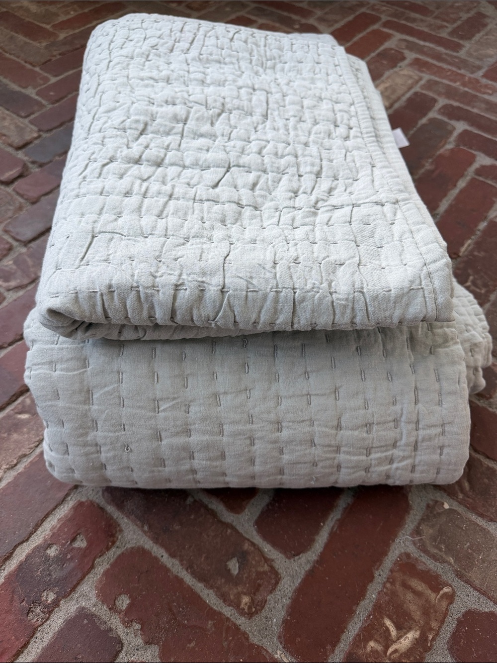 Quince European Linen Cotton Stitch Quilt Set - Picture 2 of 6